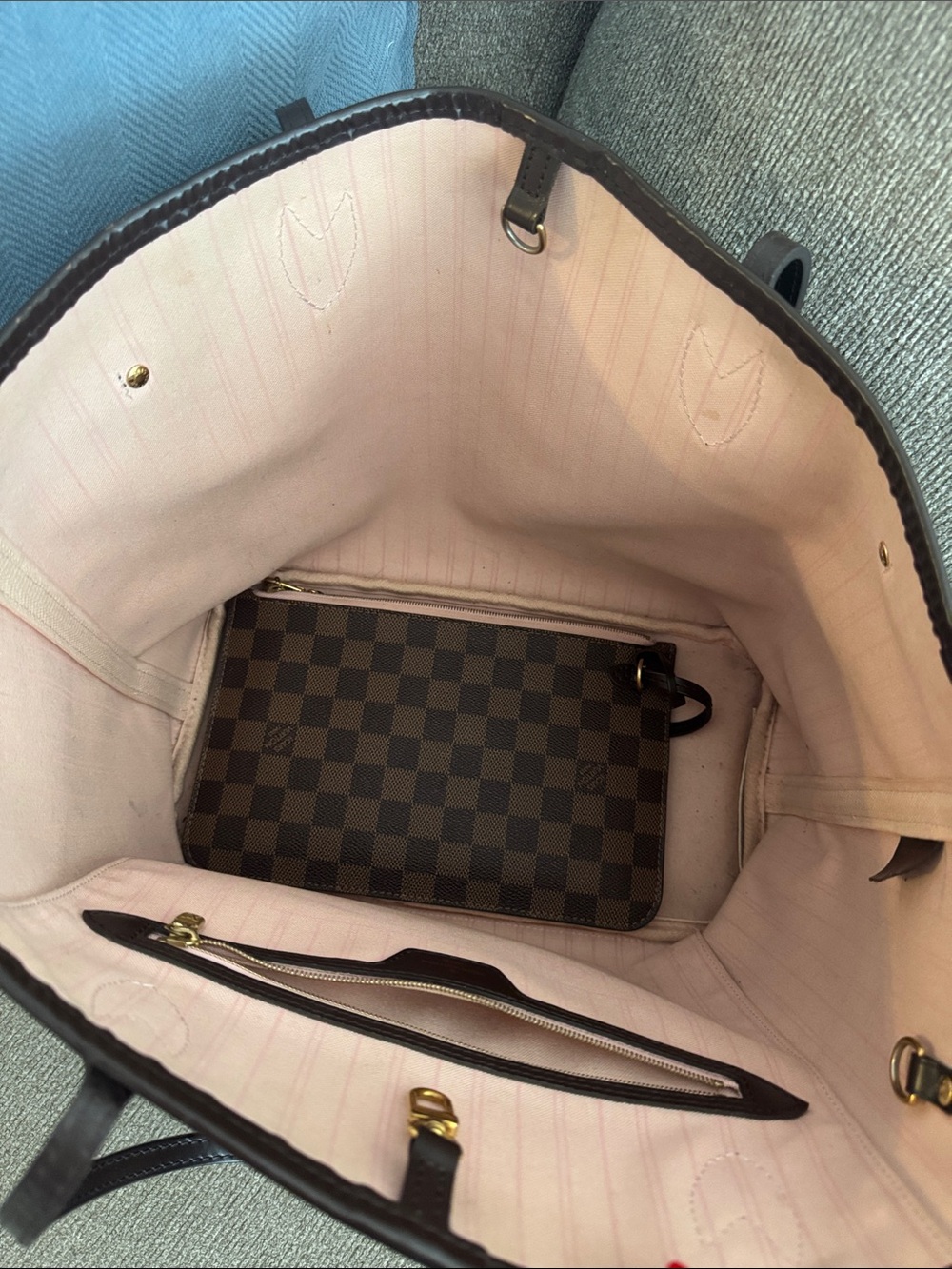 Damier Ebene Neo Neverfull MM Rose Ballerine - Picture 2 of 8